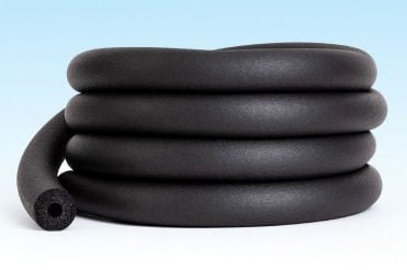 Тръбна изолация . Микропореста гума 12-6-1m. Ф12/6mm - Климатична,черна - на руло