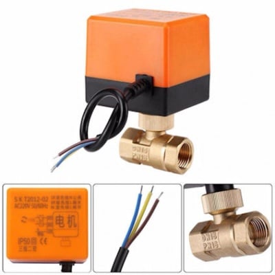 . . Ел. задвижка 2-пътна SK T2012-02 1"120° 220V