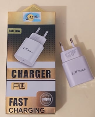 Адаптер . 220V на USB-C - SCD-20W, TYPE C