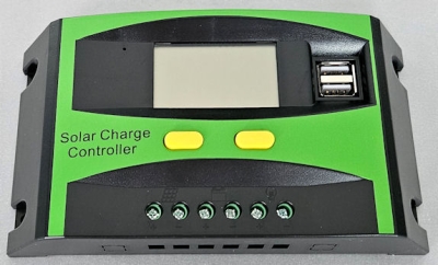 , , Контролер регулатор за соларни панели, PV-BLS 12V/24V 30A с USB порт и LCD дисплей