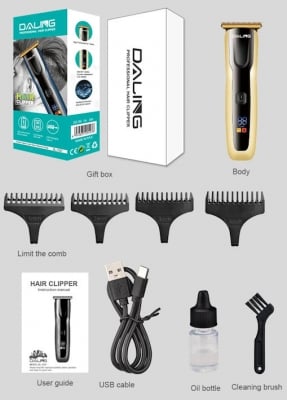 Машинка за подстригване  . Професионална, DALING DL-1557, Тример за коса и брада, за подстригване и оформяне 