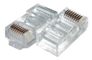 Букса . LAN кабел, компютърна, 8-ца RJ45 Конектор