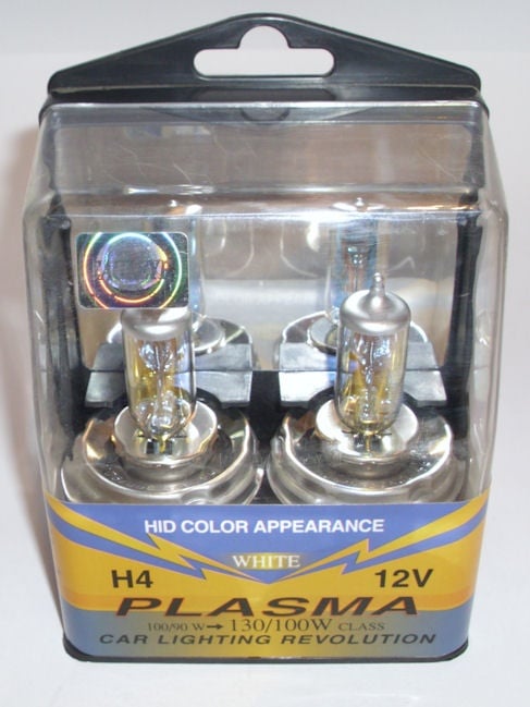 Автомобилна лампа . H4 12V ПЛАЗМА 100/90W P45T
