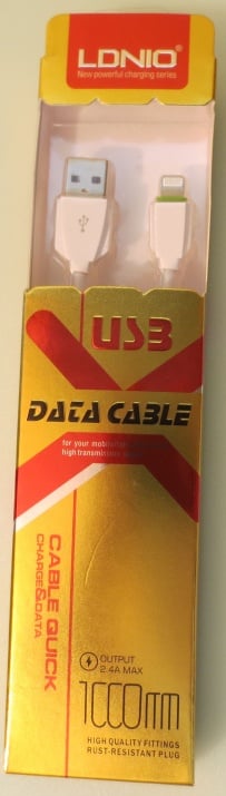 Кабел . USB на iPod айфон 1m LDNIO