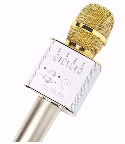 Микрофон . Безжичен HiFi USB Q9 Ръчен Bluetooth микрофон с високоговорител