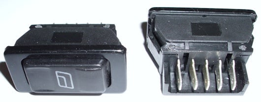 Бутон . за авто стъкла 5pin ASW02D 20A