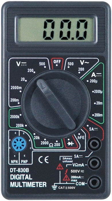Измерванелен уред . Мултицет DT-830B