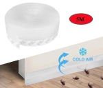 , , Силиконова самозалепваща се уплътнителна лента за под врата, 3m/35mm