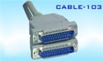 Кабел . компютърен принтер 25 pins мъжко - 25 pins мъжко