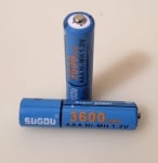 Батерия . Акумулаторна SUGOU AAA R03 3600mAh 1,2V