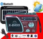 Радиоприемник . Многофункционлано радио (музикална уредба) с Bluetooth и прожектор+соларен панел YG-518US-BT