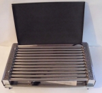 Електрическа скара,  , 2200W, емайл с капак, 12 тръбни нагреватели от неръждаема стомана