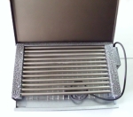 Електрическа скара,  , 2000W, емайл с капак, 12 тръбни нагреватели от неръждаема стомана