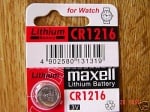 Батерия MAXELL CR-1216 3V