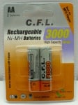 Батерия C.F.L Акумулаторна AA R6 3000mA/h 1,2V