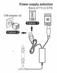 Цифрова антена . AP8828 активна DVB-T/T2 ефирна антена с магнит