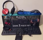 . . Геймърски комплект – клавиатура мишка и слушалки K2100 E-SPORT 5IN1