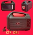 Радиоприемник . Bluetooth KTS-1261, Караоке тонколона, музикална уредба с фото панел и прожектор