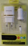 Адаптер . зарядно  за GSM 220V и 12V  на изход  iPod букса/кабел/ 3 in 1