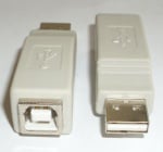 Букса . Компютърен преход - USB-A мъжко -- USB-B мъжко