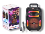 , , Активна караоке Bluetooth тонколона, музикална уредба, 8" субуфер, GS-801