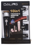 Машинка за подстригване,   , Daling DL-1015N Комплект 10 в 1, контур, бръснене, конец, нос/уши, водоустойчивост