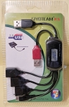 , , USB Хъб SY-HU8, компютърен преход USB-M на 3-USB-F+1USB-M+USB mikro