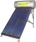 Слънчев колектор,  EMDE-Solar, Слънчев бойлер, MDSS470-58/1800-18-P -180л., Вакуумно-тръбен, под налягане, неръждаем, затворена система с водосъдържател