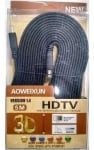 Кабел . HDMI-HDMI - 19M--19M 3м -Плосък