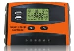 . . Контролер регулатор за соларни панели LS-30A 12V/24V с USB порт и LCD дисплей