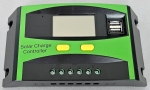 , , Контролер регулатор за соларни панели, PV-BLS 12V/24V 30A с USB порт и LCD дисплей