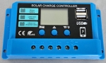 , , Контролер регулатор за соларни панели 12V-24V/ (20A) RoSH с USB порт и LCD дисплей