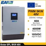 . . Хибриден соларен инвертор EASUN ISOLAR SPL-5kw/48v , Off Grid, 60A Mppt