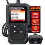 Измервателен уред . LAUNCH Creader 3001 OBD2 скенер, режим на четене на кодове за грешка на двигателя 6 CAN инструмент за диагностично сканиране за всички автомобили с OBDII протокол от 1996 г., доживотна безплатна актуализация